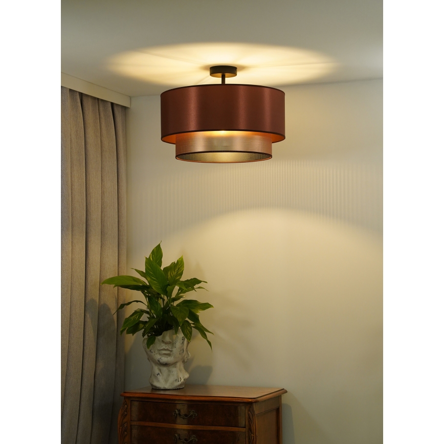 Duolla - Loftlampe COPPER SHINY 1xE27/15W/230V diameter 45 cm kobber