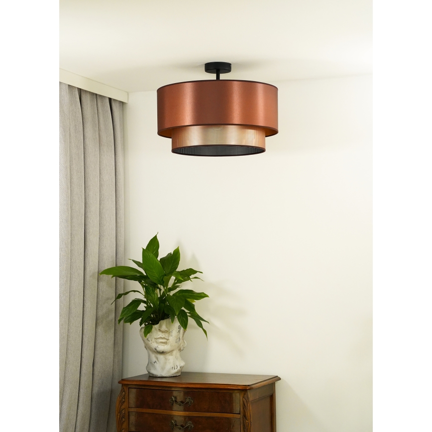 Duolla - Loftlampe COPPER SHINY 1xE27/15W/230V diameter 45 cm kobber
