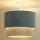 Duolla - Loftlampe CORDUROY 1xE27/15W/230V diameter 40 cm blå/beige