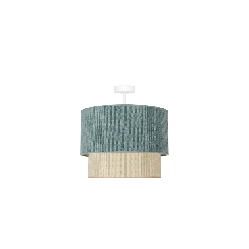 Duolla - Loftlampe CORDUROY 1xE27/15W/230V diameter 40 cm blå/beige