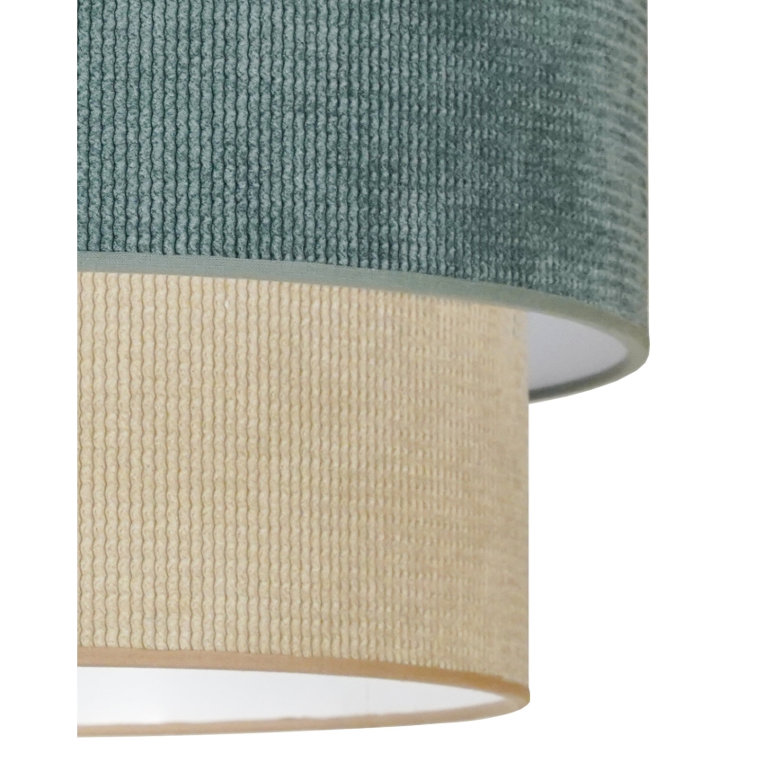 Duolla - Loftlampe CORDUROY 1xE27/15W/230V diameter 40 cm blå/beige