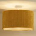 Duolla - Loftlampe CORDUROY 1xE27/15W/230V diameter 40 cm gul