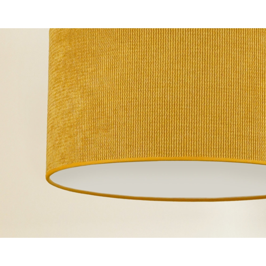 Duolla - Loftlampe CORDUROY 1xE27/15W/230V diameter 40 cm gul