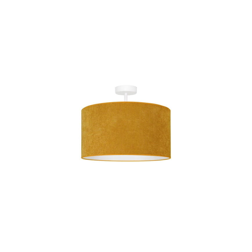 Duolla - Loftlampe CORDUROY 1xE27/15W/230V diameter 40 cm gul