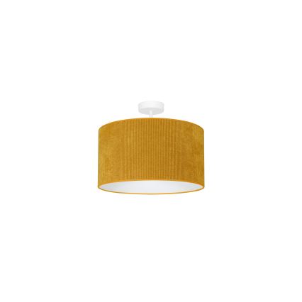 Duolla - Loftlampe CORDUROY 1xE27/15W/230V diameter 40 cm gul