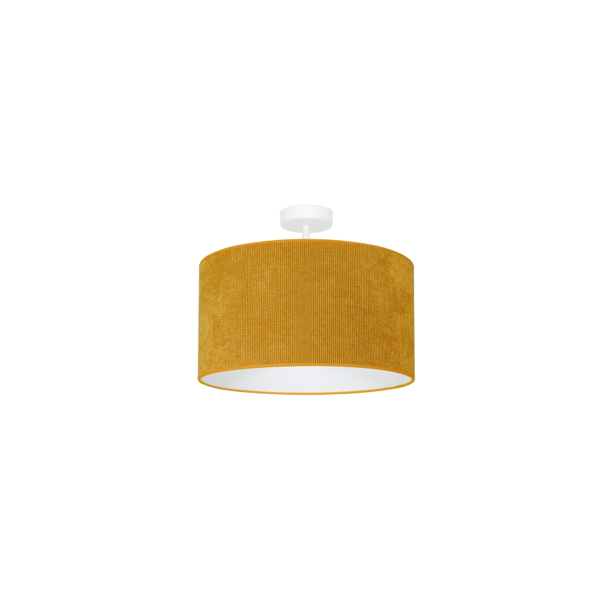 Duolla - Loftlampe CORDUROY 1xE27/15W/230V diameter 40 cm gul