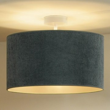 Duolla - Loftlampe CORDUROY 1xE27/15W/230V diameter 40 cm lyseblå