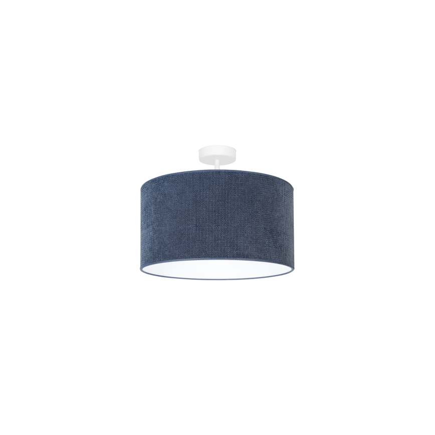 Duolla - Loftlampe CORDUROY 1xE27/15W/230V diameter 40 cm mørkeblå