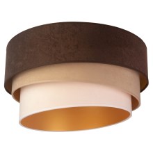Duolla - Loftlampe DEVON 1xE27/40W/230V brun/beige