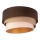 Duolla - Loftlampe DEVON 1xE27/40W/230V diameter 45 cm brun/beige