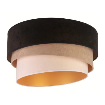 Duolla - Loftlampe DEVON 1xE27/40W/230V diameter 45 cm sort/beige
