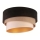 Duolla - Loftlampe DEVON 1xE27/40W/230V diameter 45 cm sort/beige