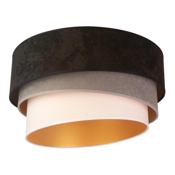 Duolla - Loftlampe DEVON 1xE27/40W/230V diameter 45 cm sort/grå/beige