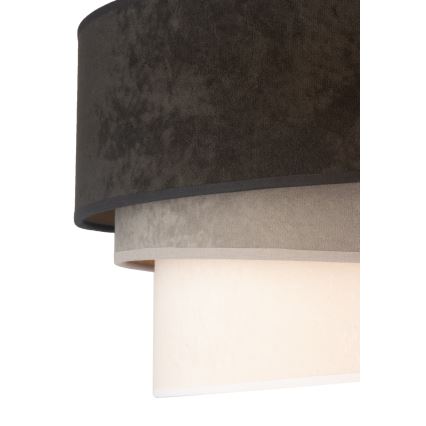 Duolla - Loftlampe DEVON 1xE27/40W/230V diameter 45 cm sort/grå/beige