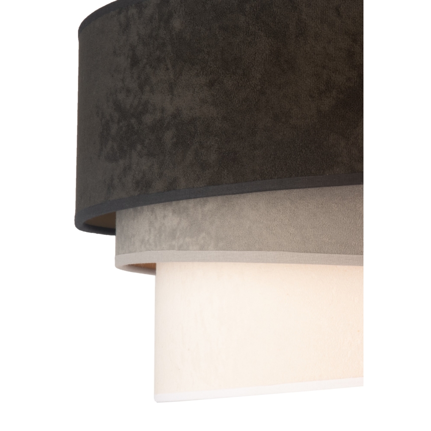 Duolla - Loftlampe DEVON 1xE27/40W/230V diameter 45 cm sort/grå/beige