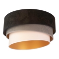 Duolla - Loftlampe DEVON 1xE27/40W/230V pr. 45 cm sort/grå/beige