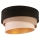 Duolla - Loftlampe DEVON 1xE27/40W/230V sort/beige