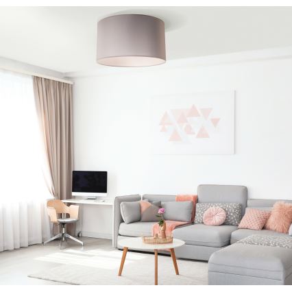 Duolla - Loftlampe DORSET 1xE27/40W/230V diameter 45 cm grå