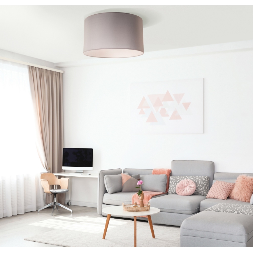 Duolla - Loftlampe DORSET 1xE27/40W/230V diameter 45 cm grå