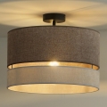 Duolla - Loftlampe DOUBLE 1xE27/15W/230V diameter 40 cm brun/grå