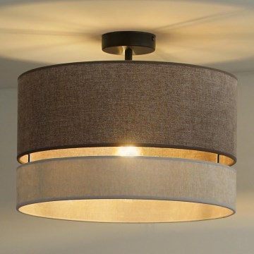 Duolla - Loftlampe DOUBLE 1xE27/15W/230V diameter 40 cm brun/grå