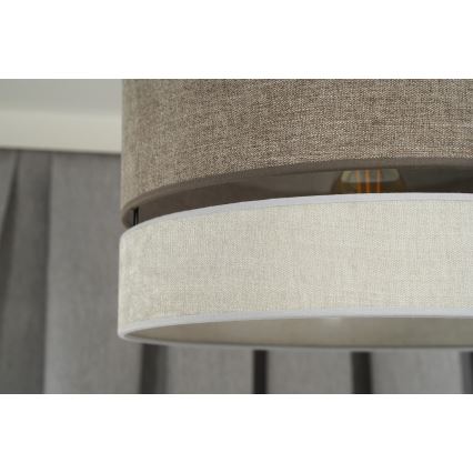 Duolla - Loftlampe DOUBLE 1xE27/15W/230V diameter 40 cm brun/grå