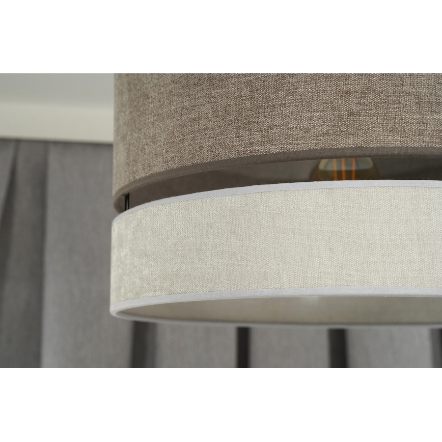 Duolla - Loftlampe DOUBLE 1xE27/15W/230V diameter 40 cm brun/grå