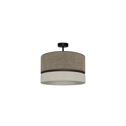 Duolla - Loftlampe DOUBLE 1xE27/15W/230V diameter 40 cm brun/grå