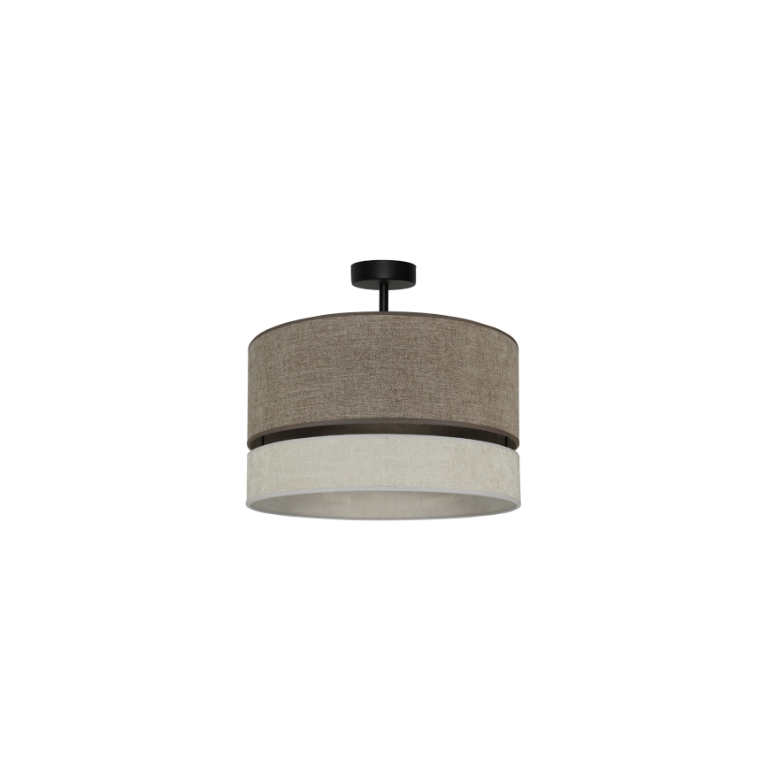 Duolla - Loftlampe DOUBLE 1xE27/15W/230V diameter 40 cm brun/grå