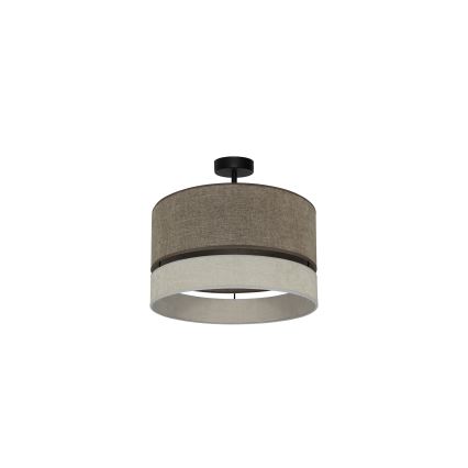 Duolla - Loftlampe DOUBLE 1xE27/15W/230V diameter 40 cm brun/grå