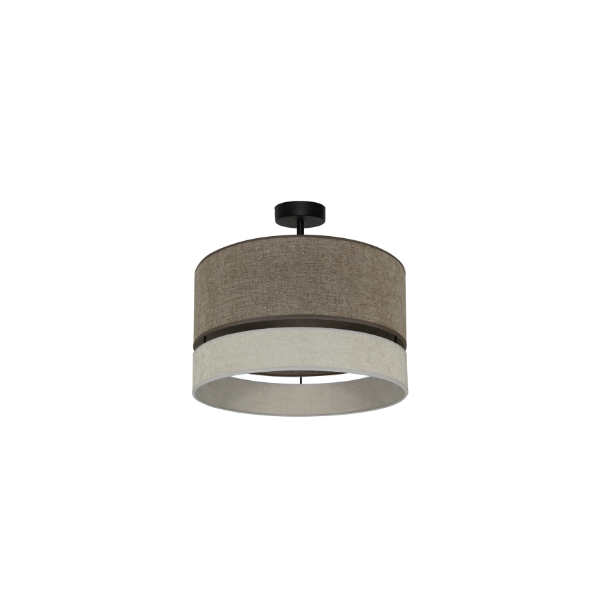 Duolla - Loftlampe DOUBLE 1xE27/15W/230V diameter 40 cm brun/grå
