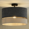 Duolla - Loftlampe DOUBLE 1xE27/15W/230V diameter 40 cm grå