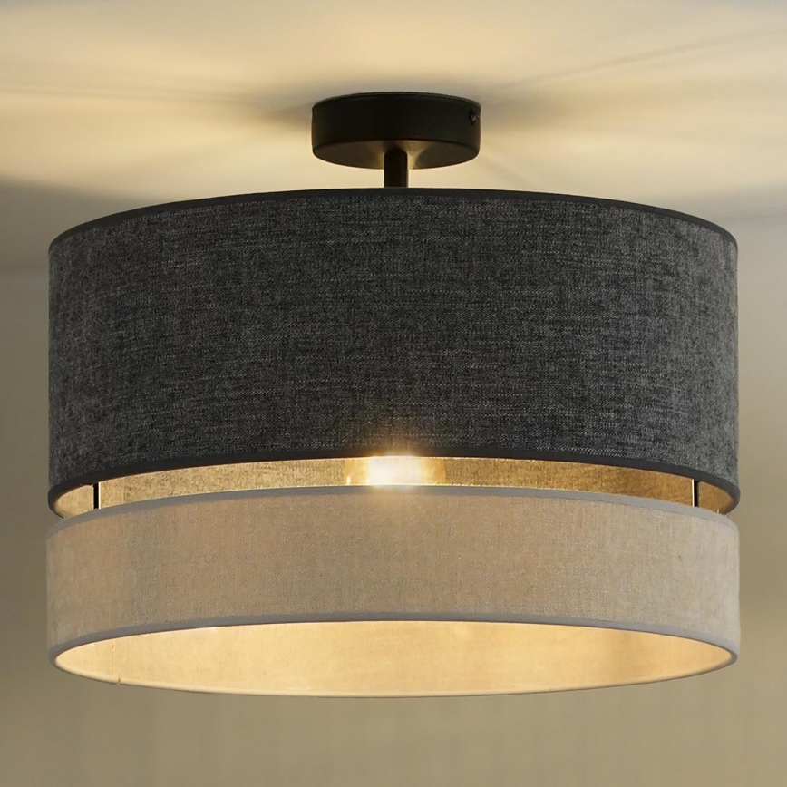 Duolla - Loftlampe DOUBLE 1xE27/15W/230V diameter 40 cm grå
