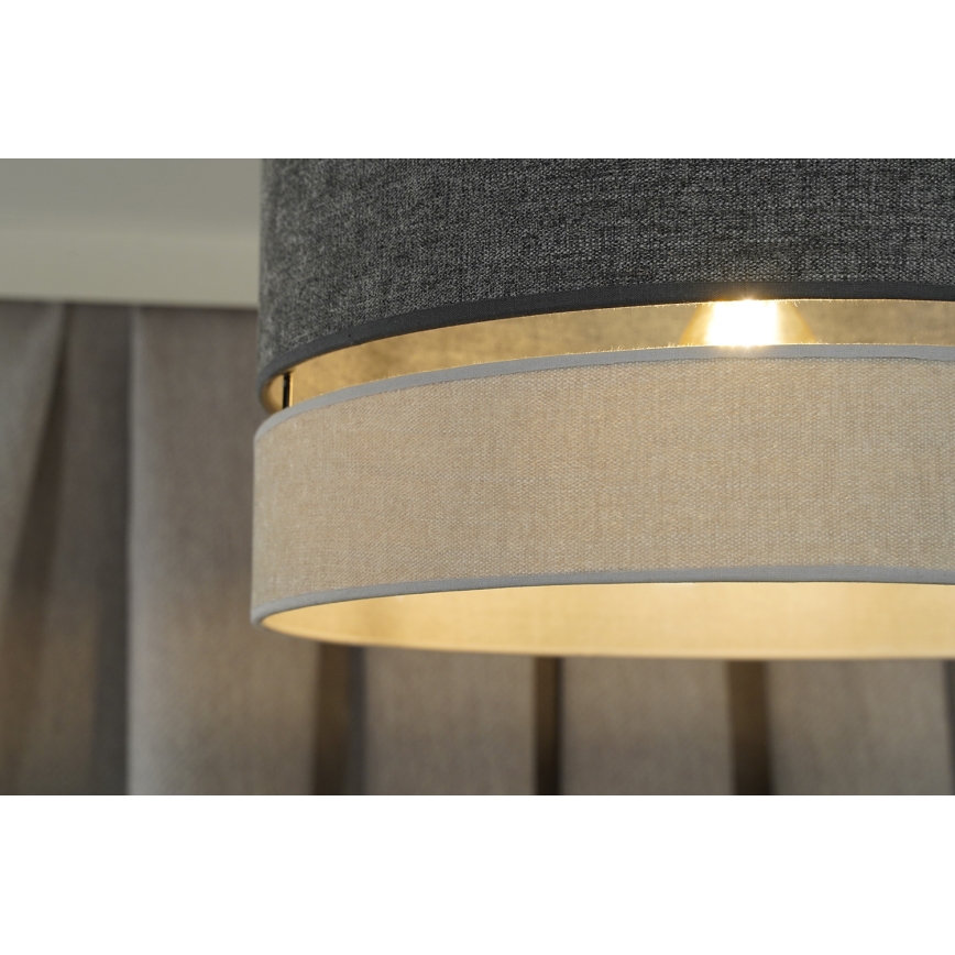 Duolla - Loftlampe DOUBLE 1xE27/15W/230V diameter 40 cm grå