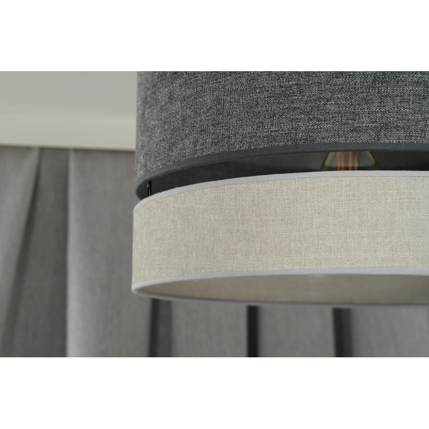 Duolla - Loftlampe DOUBLE 1xE27/15W/230V diameter 40 cm grå
