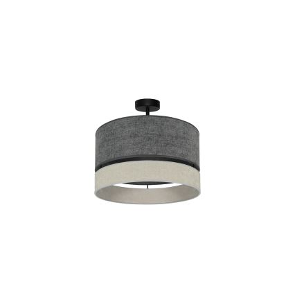 Duolla - Loftlampe DOUBLE 1xE27/15W/230V diameter 40 cm grå
