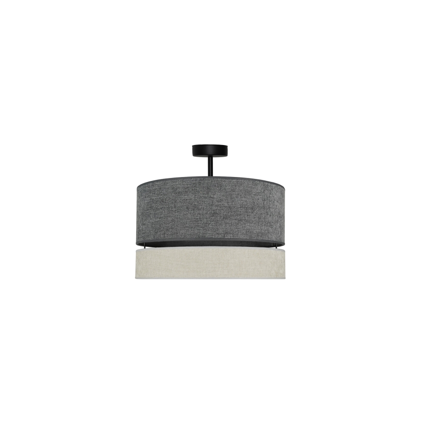 Duolla - Loftlampe DOUBLE 1xE27/15W/230V diameter 40 cm grå