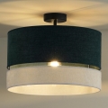 Duolla - Loftlampe DOUBLE 1xE27/15W/230V diameter 40 cm grøn/grå