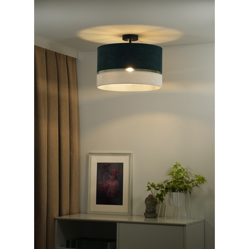 Duolla - Loftlampe DOUBLE 1xE27/15W/230V diameter 40 cm grøn/grå