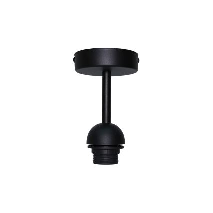 Duolla - Loftlampe DOUBLE RATTAN 1xE27/15W/230V diameter 40 cm sort