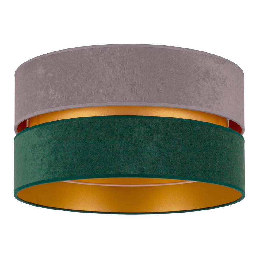 Duolla - Loftlampe DUO 1xE27/15W/230V diameter 40 cm grå/grøn/guldfarvet