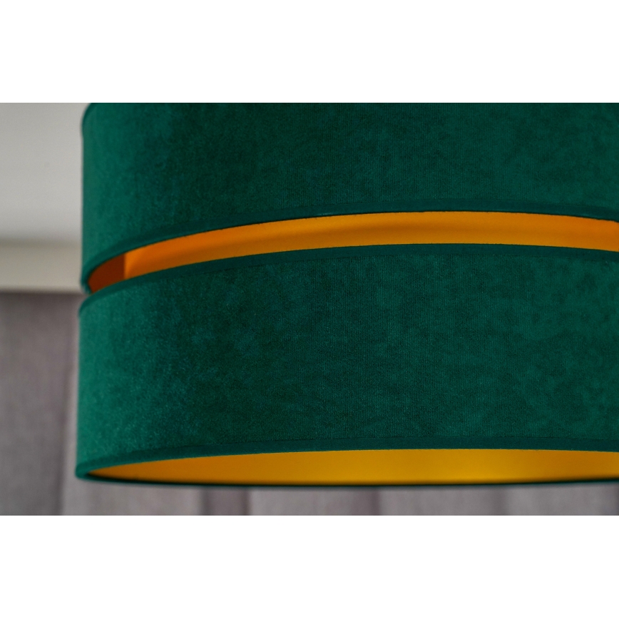 Duolla - Loftlampe DUO 1xE27/15W/230V diameter 40 cm grøn/guldfarvet
