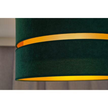 Duolla - Loftlampe DUO 1xE27/15W/230V diameter 40 cm grøn/guldfarvet