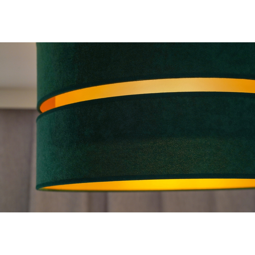 Duolla - Loftlampe DUO 1xE27/15W/230V diameter 40 cm grøn/guldfarvet