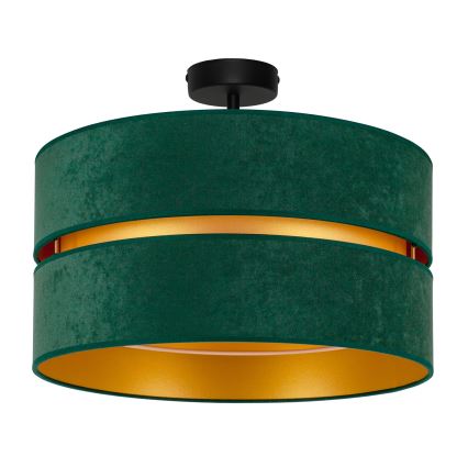 Duolla - Loftlampe DUO 1xE27/15W/230V diameter 40 cm grøn/guldfarvet