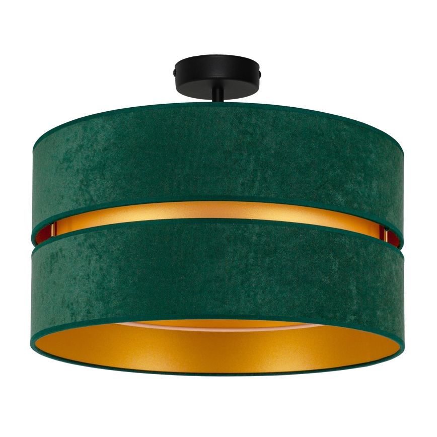 Duolla - Loftlampe DUO 1xE27/15W/230V diameter 40 cm grøn/guldfarvet