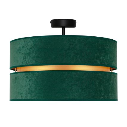 Duolla - Loftlampe DUO 1xE27/15W/230V diameter 40 cm grøn/guldfarvet