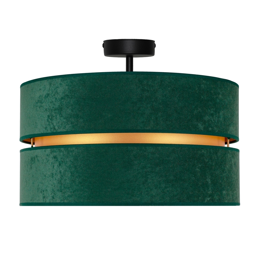Duolla - Loftlampe DUO 1xE27/15W/230V diameter 40 cm grøn/guldfarvet
