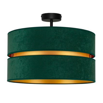 Duolla - Loftlampe DUO 1xE27/15W/230V diameter 40 cm grøn/guldfarvet