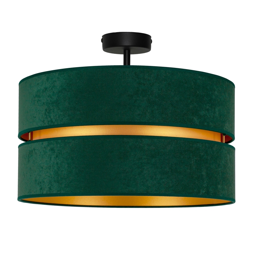 Duolla - Loftlampe DUO 1xE27/15W/230V diameter 40 cm grøn/guldfarvet